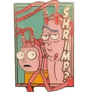 Zen Monkey Studios Zen Monkey: SEASON 4, EPISODE 1 Pastel Shrimp Rick and Morty (Pastel R&M Collection) - Rick and Morty Enamel Pin